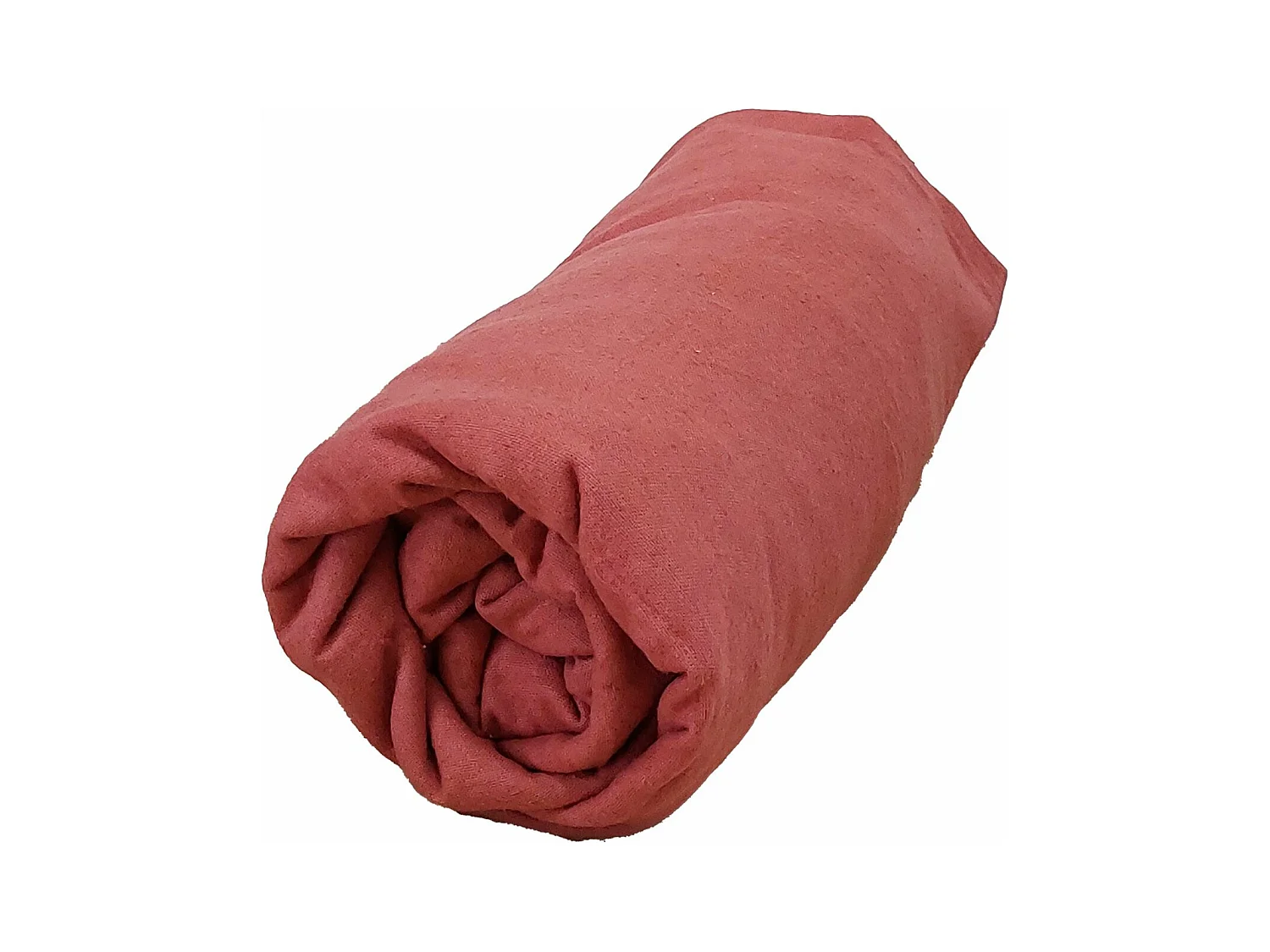 Drap housse flanelle bonnet 30 cm 90x200 Tomette Tradilinge