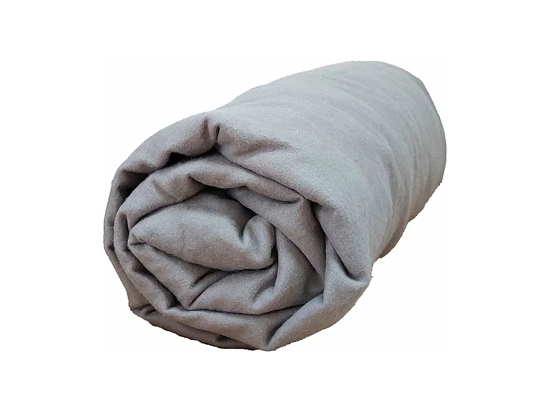 Drap housse flanelle bonnet 30 cm 140x190 Souris Tradilinge
