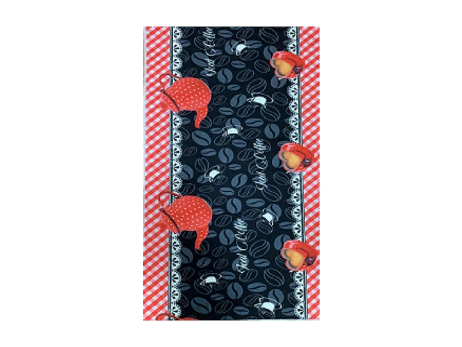 Tapis de cuisine 50x180 cm Polyester Kitch Coffee