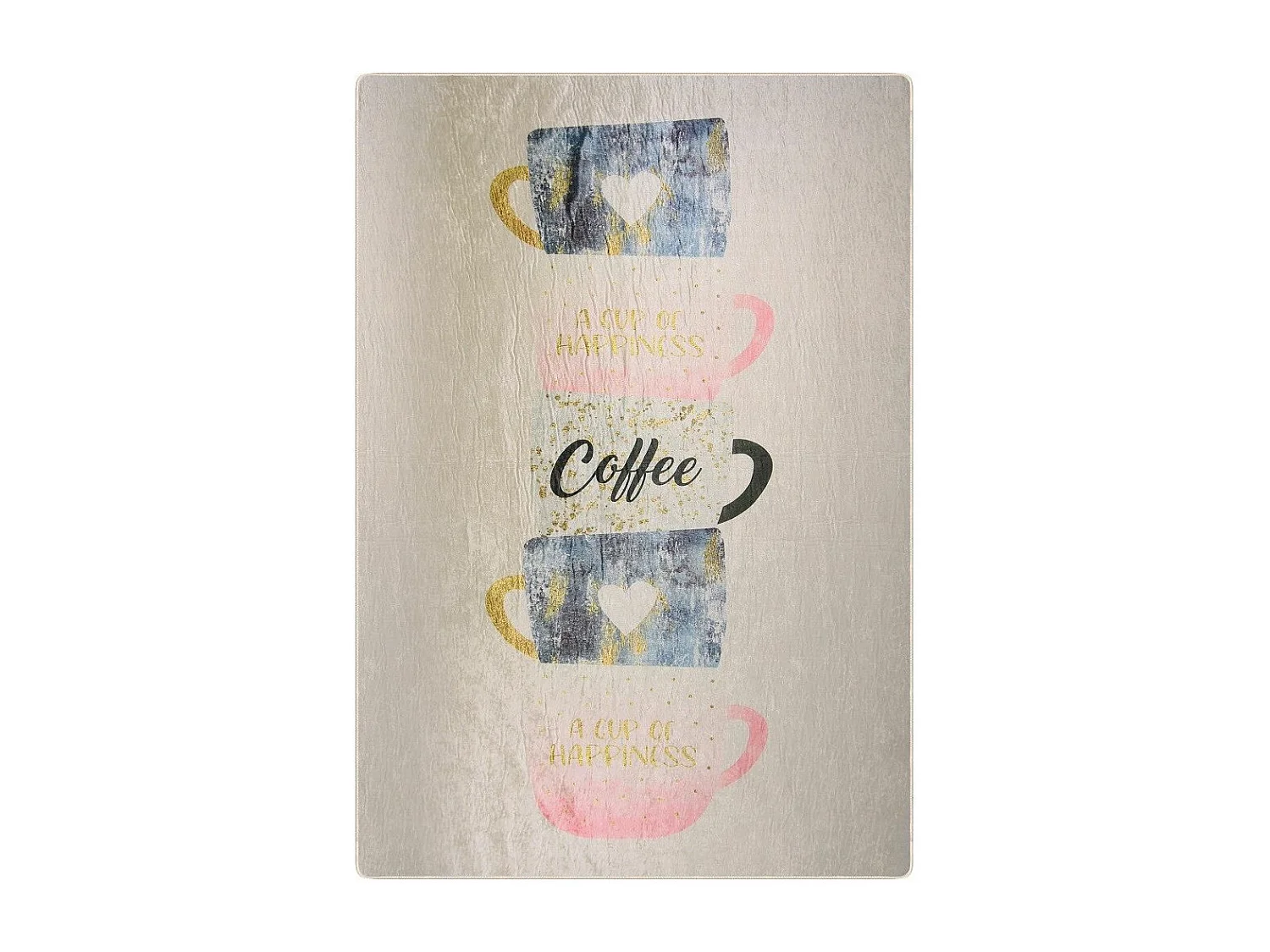 Tapis de cuisine 90x130 cm Polyester Kitch Cup