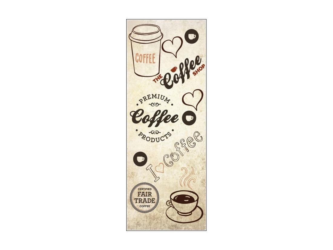 vente unique Tapis de cuisine 40x60 cm Polyester Lov Coffee