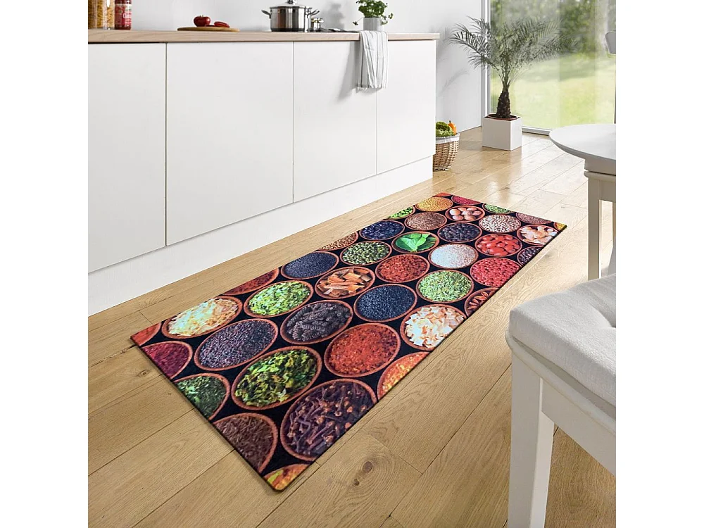 Tapis de cuisine 50x180 cm Polyester Kitch Misir
