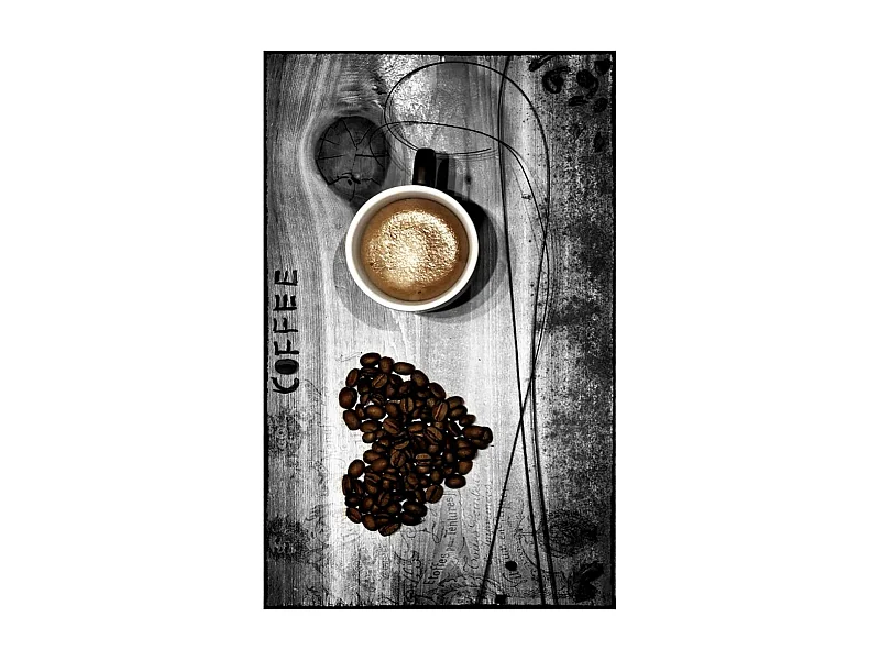 Tapis de cuisine 50x120 cm Polyester Coffee Gris