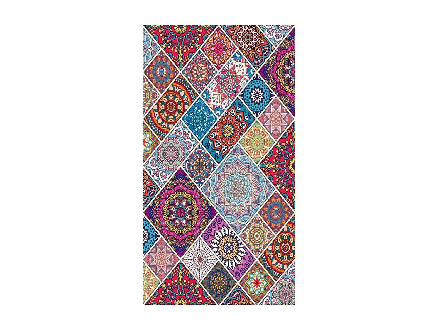 Tapis de cuisine 50x180 cm Polyester Multi Cha