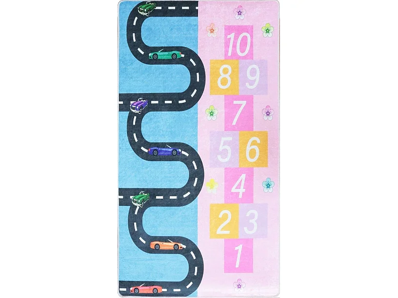 Tapete para quarto infantil 100x150 cm de mistura de poliéster com capa de sonho com motivos antiderrapantes