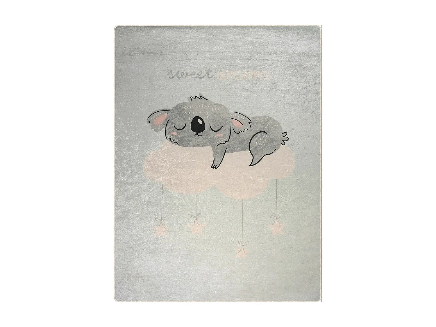 Tapis chambre enfant 80x150 cm Polyester Sweatdr Bleu