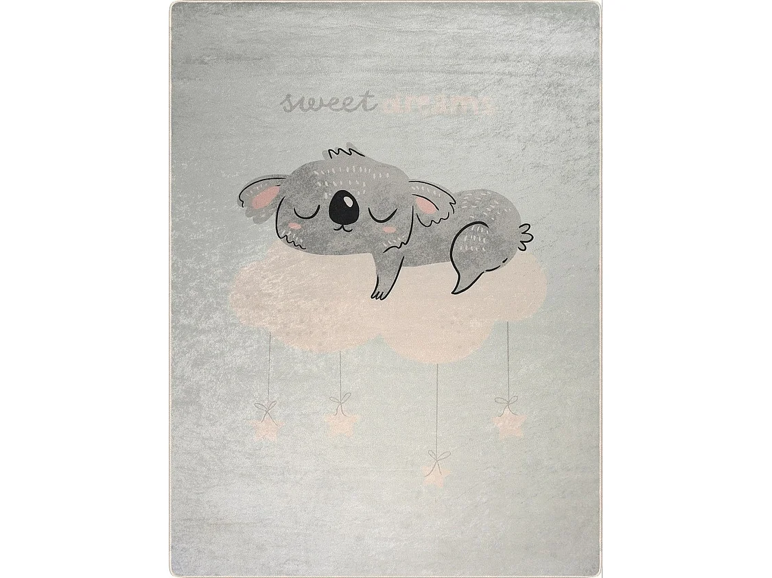 Tapis chambre enfant 80x150 cm Polyester Sweatdr Bleu
