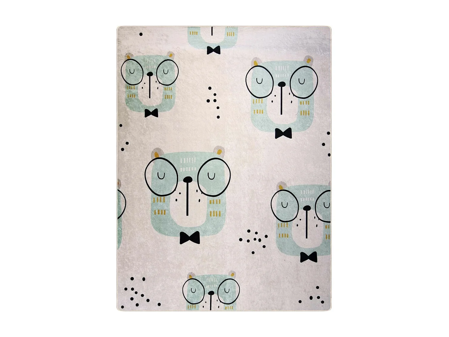Tapis chambre enfant 80x150 cm Polyester Hibou