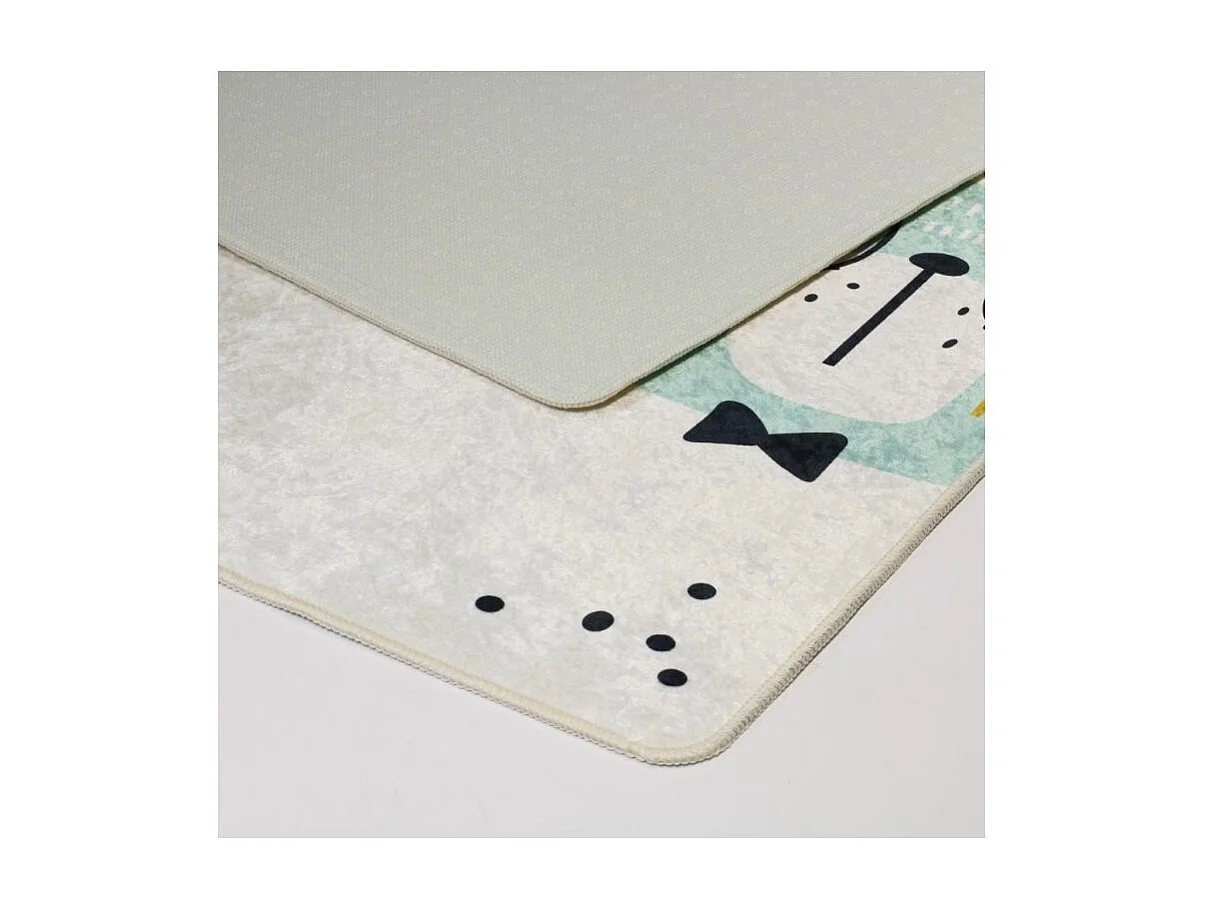 Tapis chambre enfant 80x150 cm Polyester Hibou