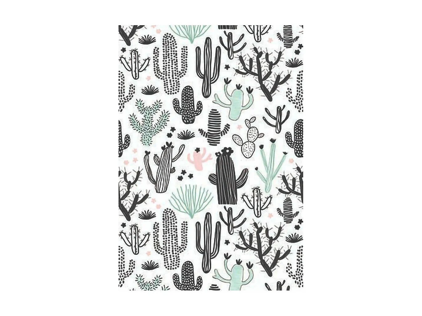 Tapis chambre enfant 80x150 cm Polyester Cactus