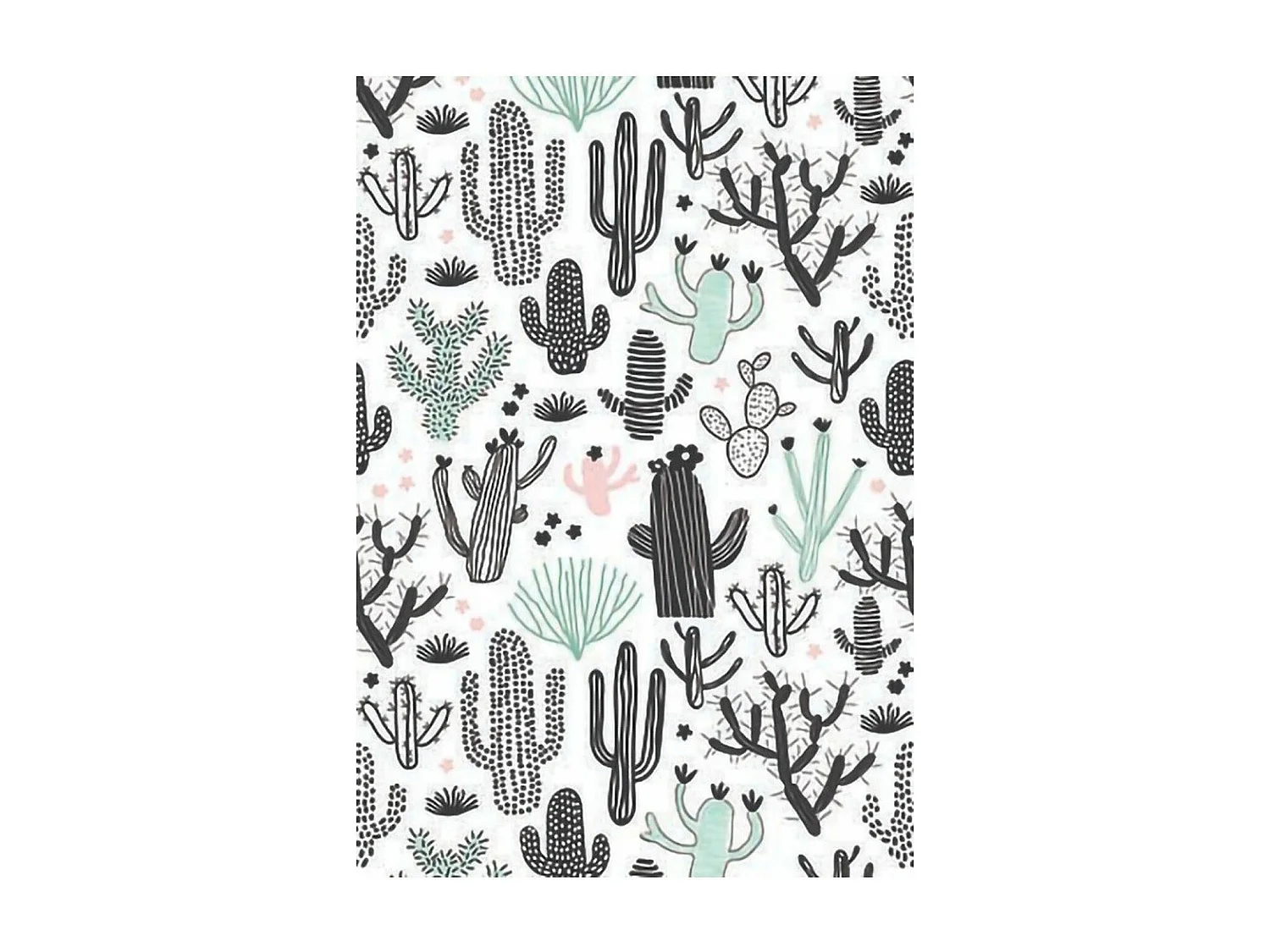 Tapis chambre enfant 80x150 cm Polyester Cactus