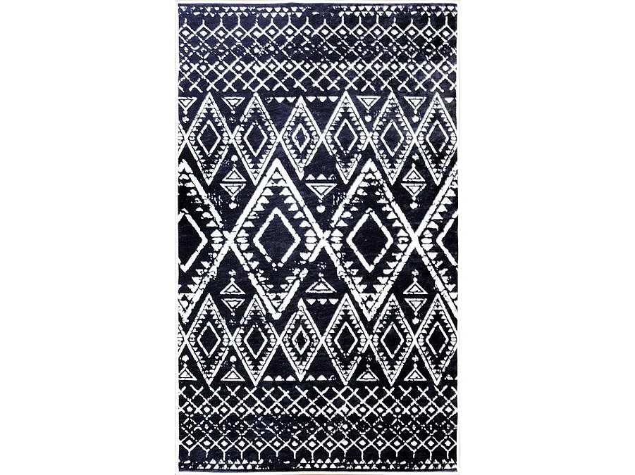 Tapis de salon 200x290 cm Polyester Berbere Gris