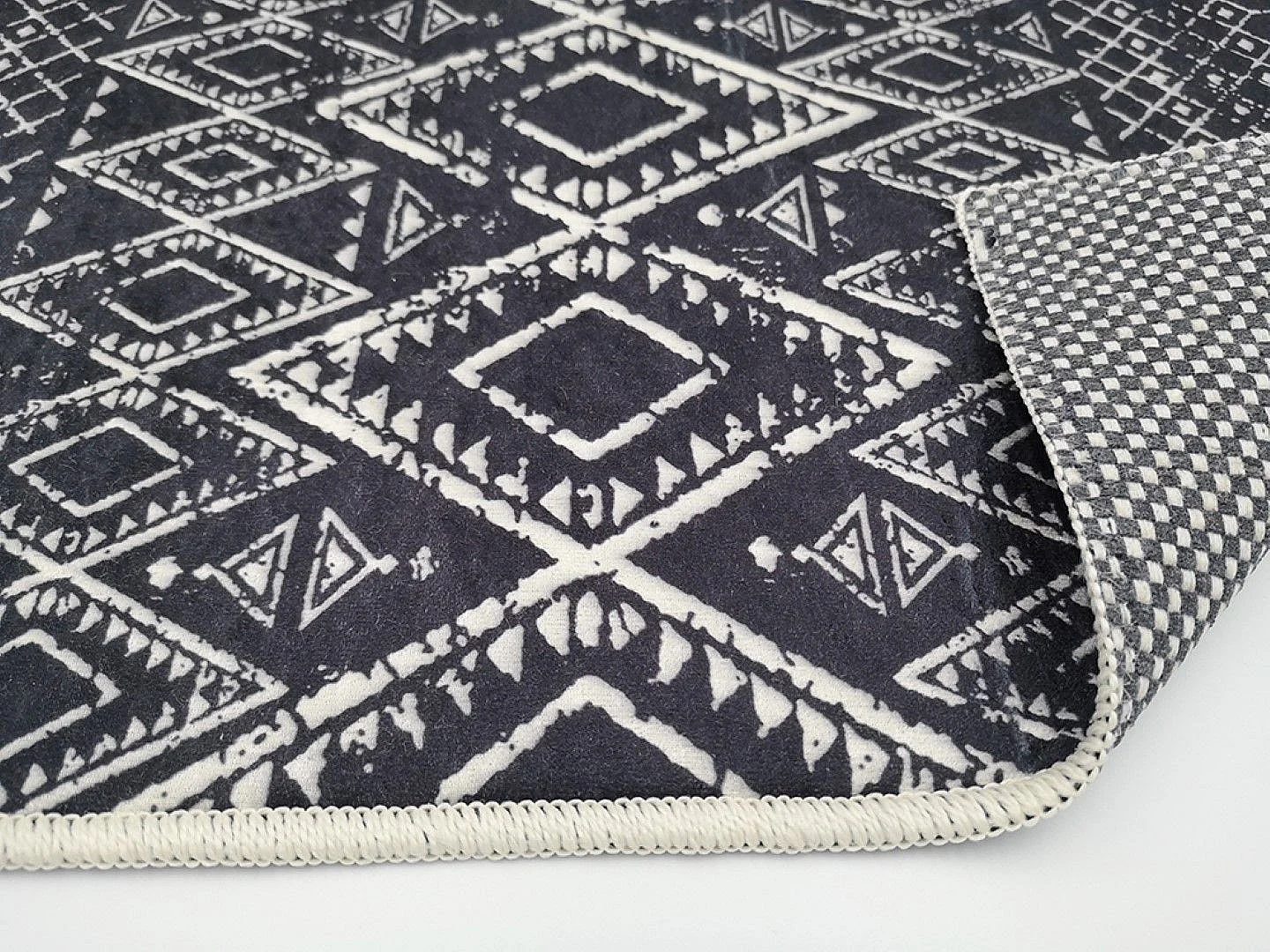 Tapis de salon 200x290 cm Polyester Berbere Gris