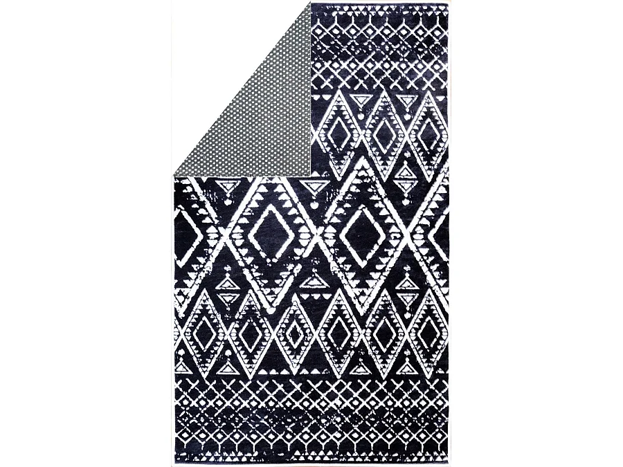 Tapis de salon 200x290 cm Polyester Berbere Gris