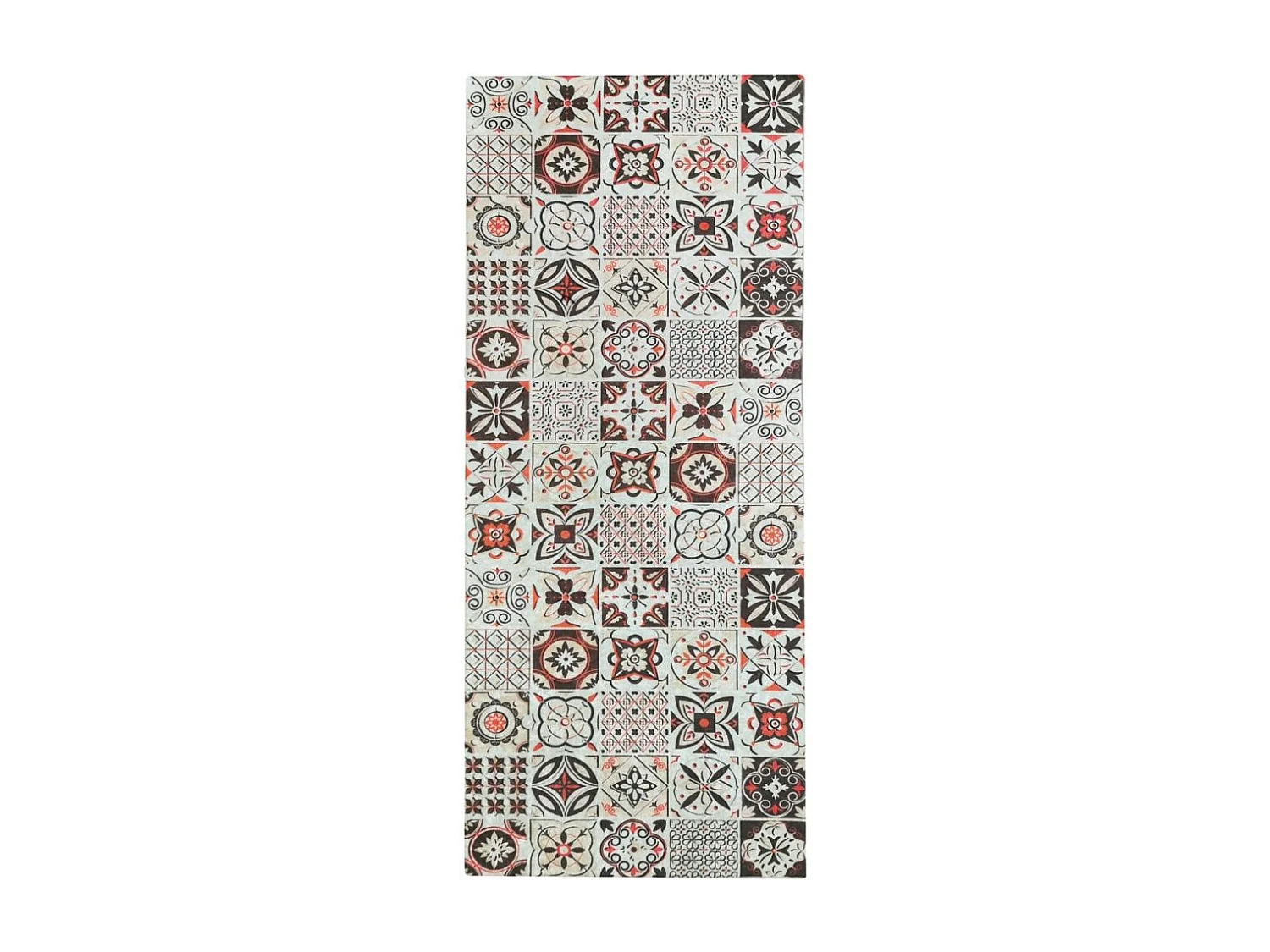 Tapis de salon 50x120 cm Polyester Tren Orange