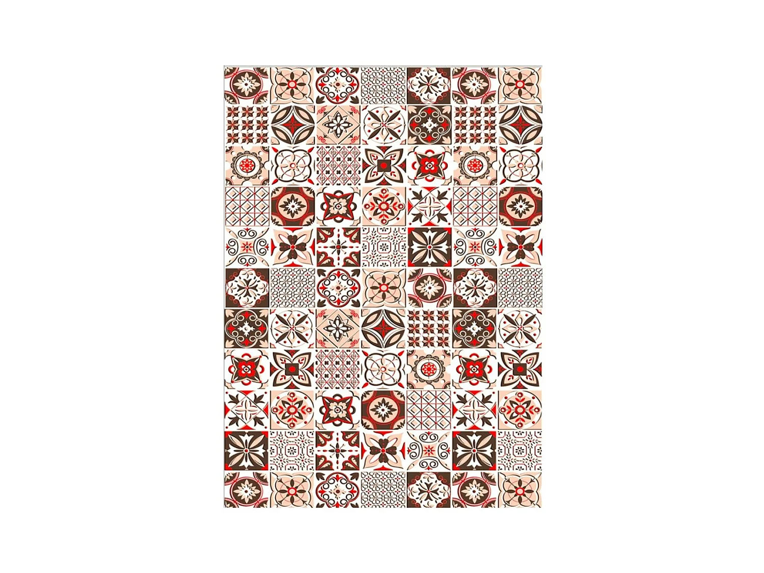 Tapis de salon 50x120 cm Polyester Tren Orange