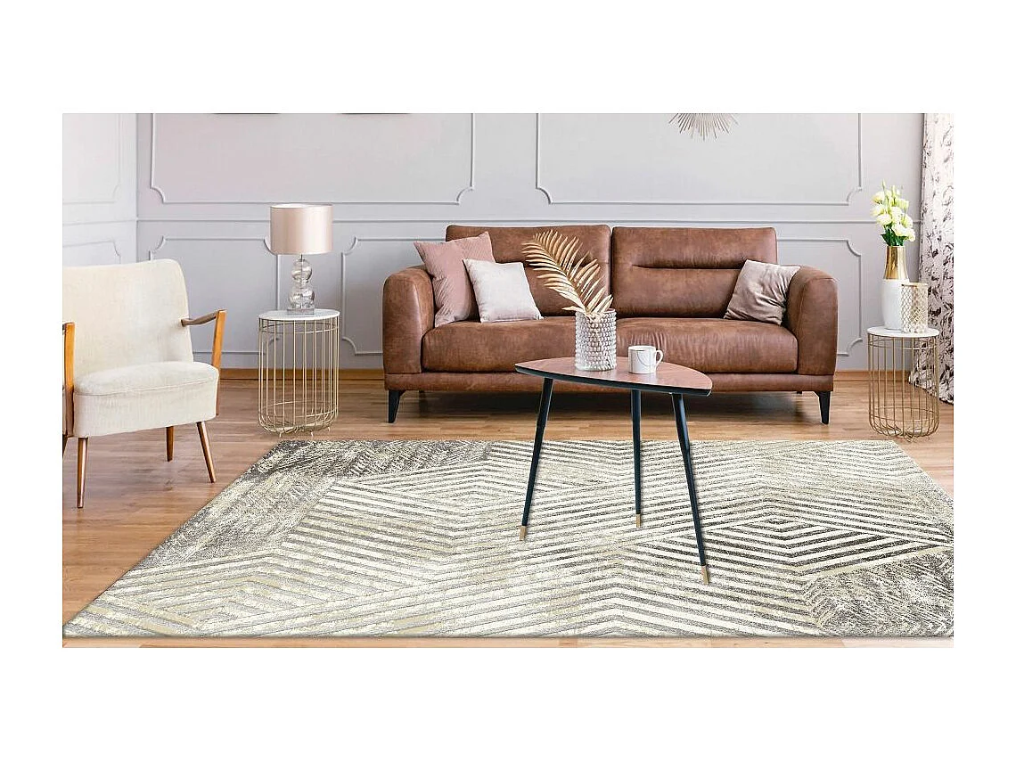 Tapis de salon 200x300 cm Polycoton Borrow