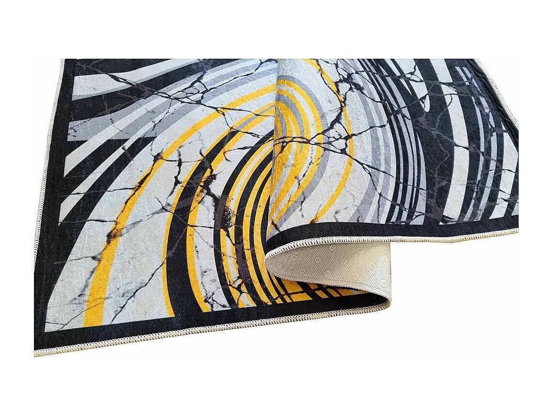 Tapis de salon 80x150 cm Polyester Tourbillon