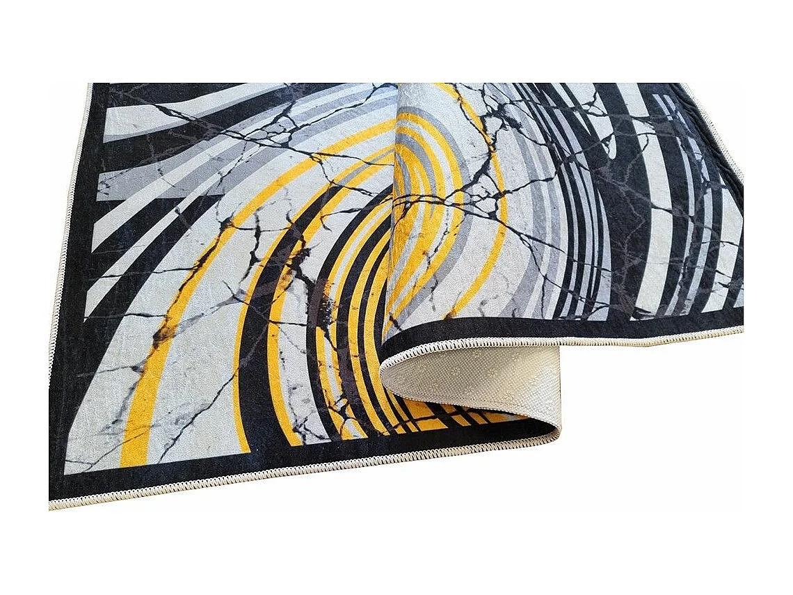 Tapis de salon 80x150 cm Polyester Tourbillon