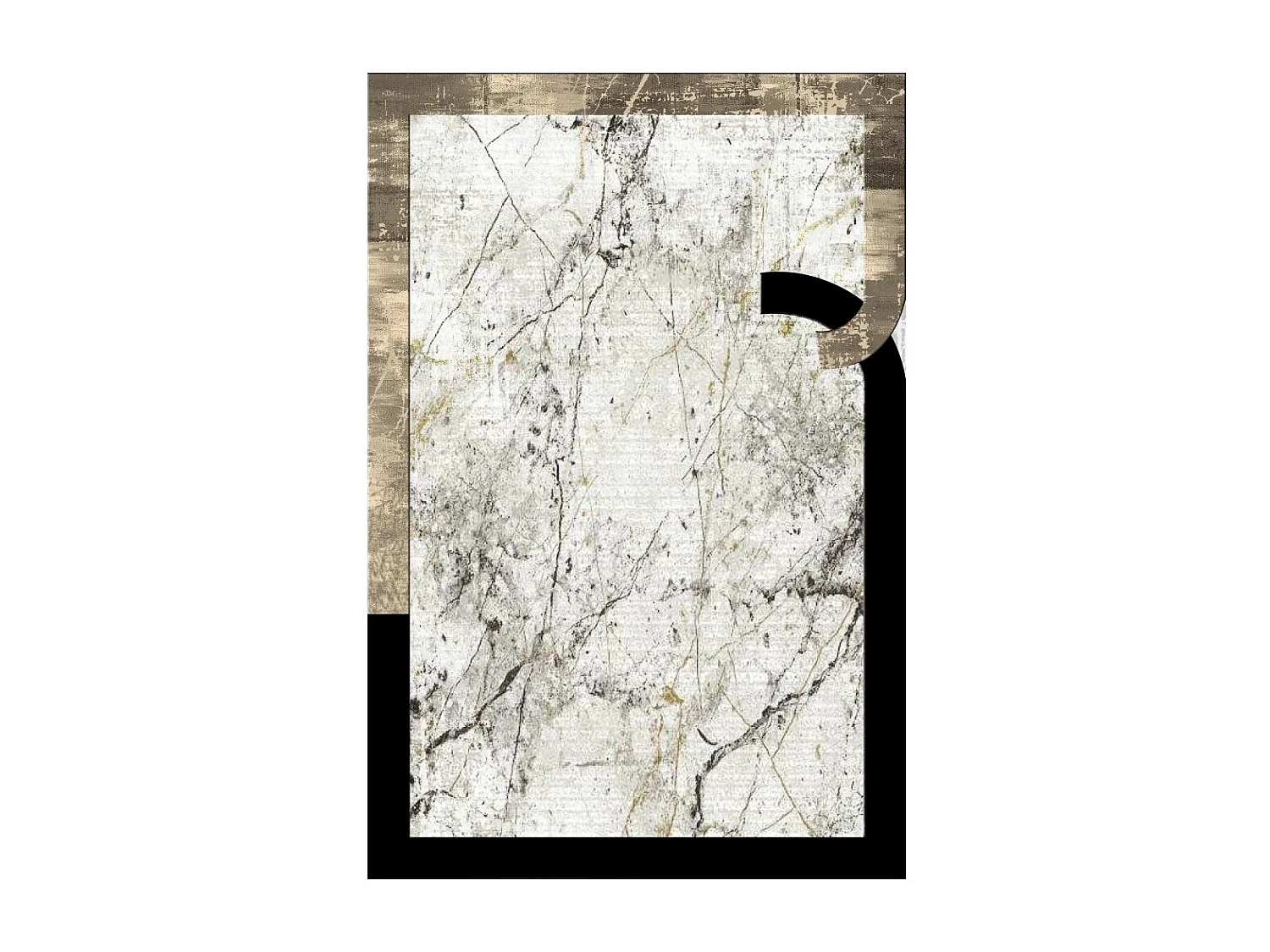 Tapis de salon 160x230 cm Polyester Metro