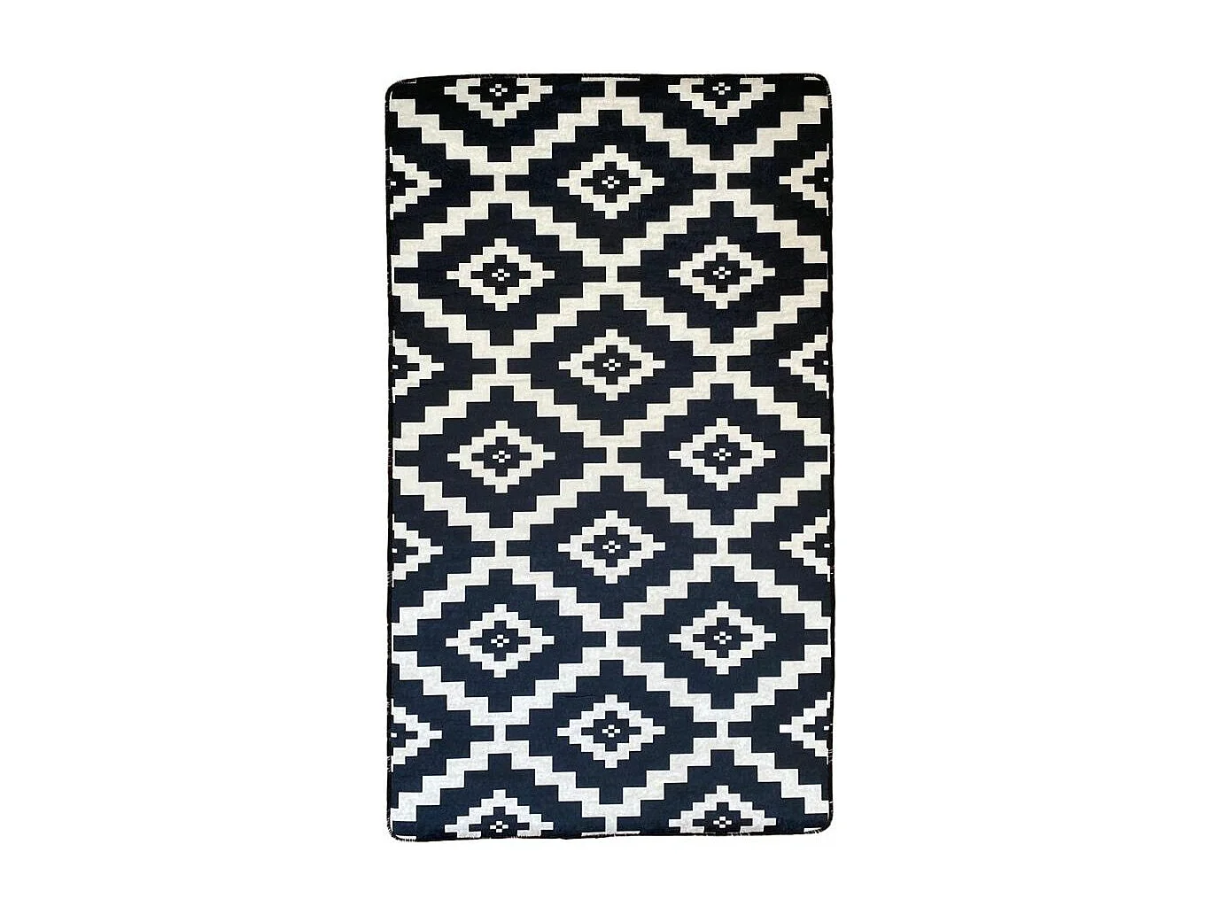 Tapis de salon 160x230 cm Polyester Black And White Scan