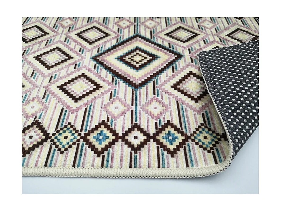 Tapis de salon 80x150 cm Polyester Berbere Los Rose