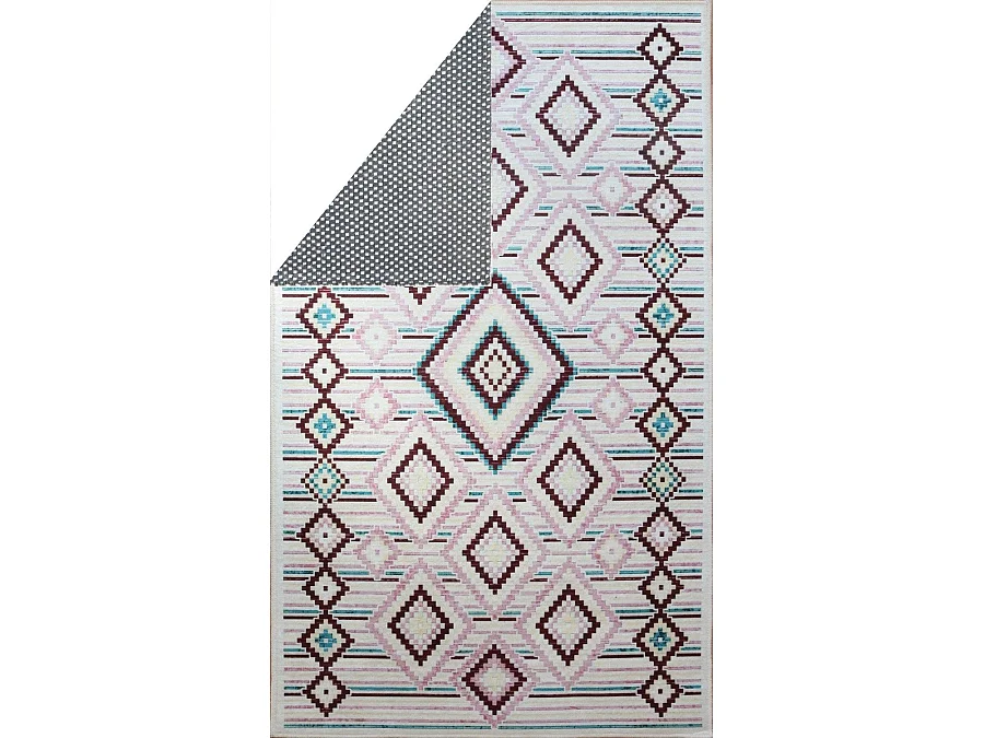 Tapis de salon 80x150 cm Polyester Berbere Los Rose