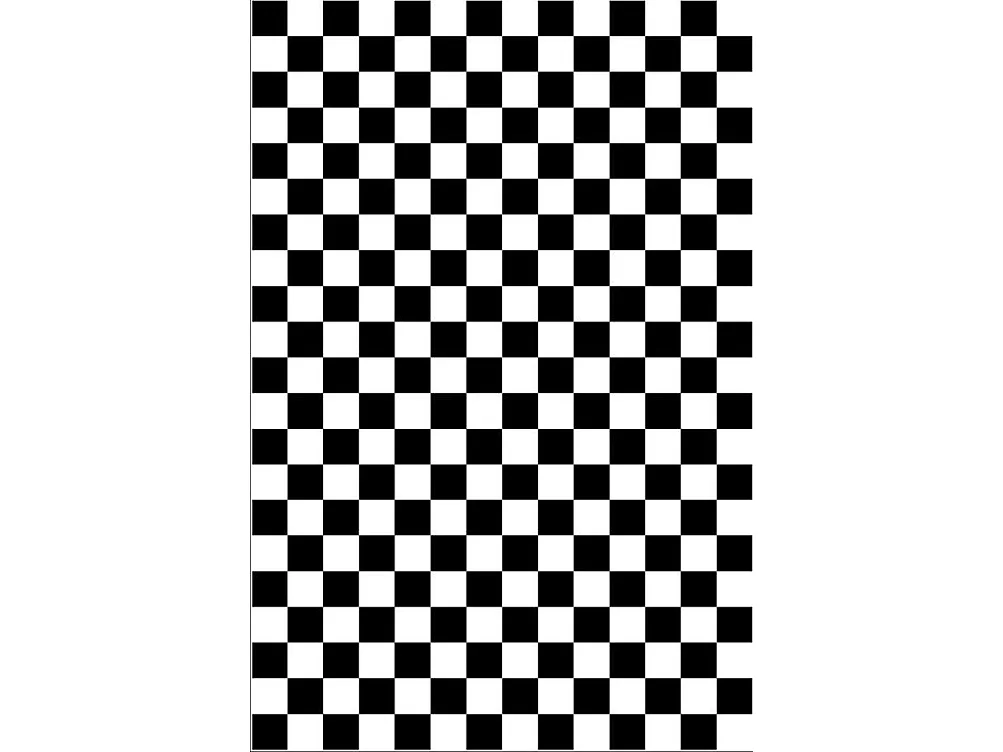 Tapis de salon 120x180 cm Polyester Damier