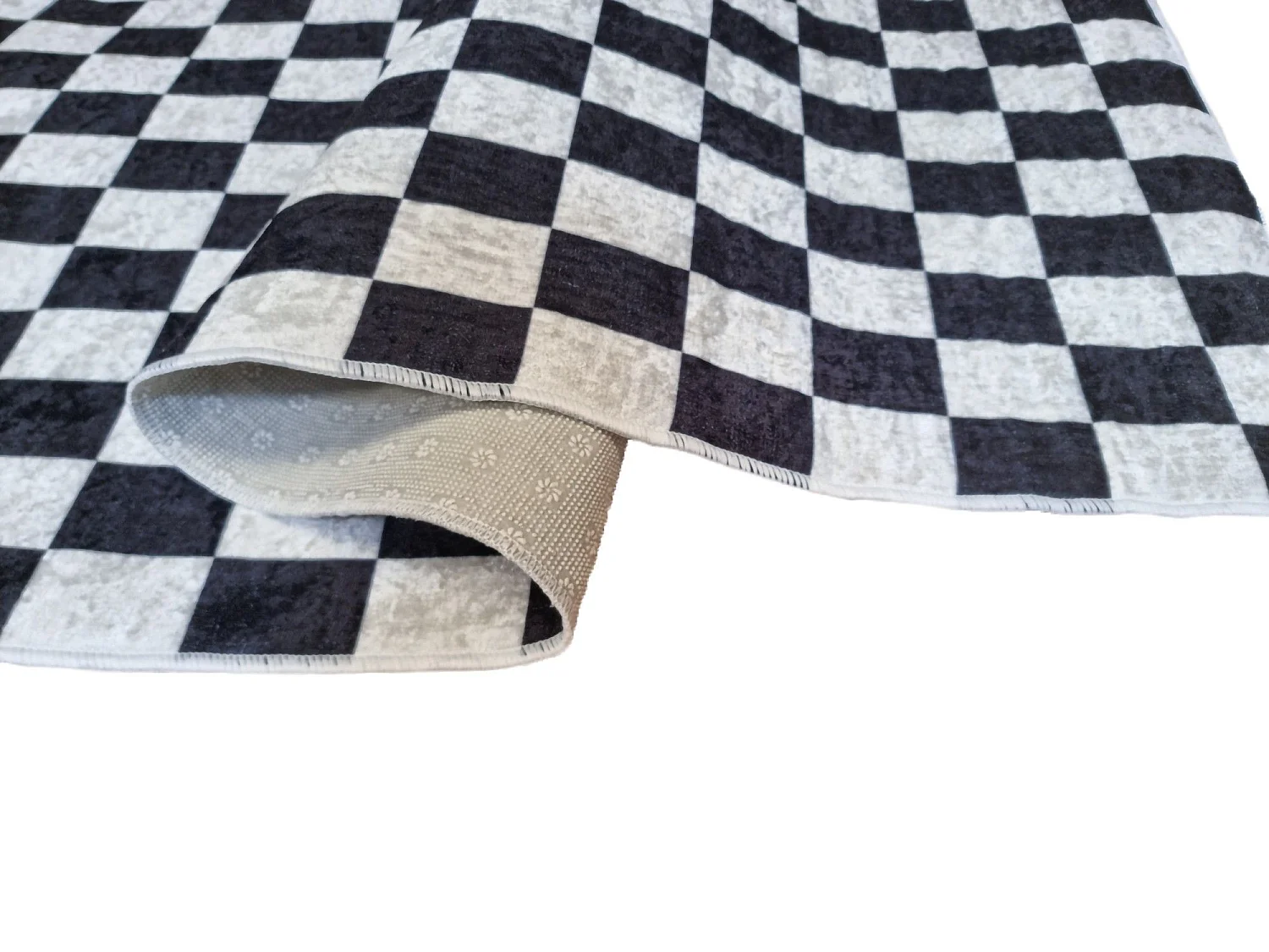 Tapis de salon 120x180 cm Polyester Damier