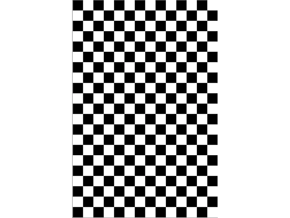 Tapis de salon 120x180 cm Polyester Damier