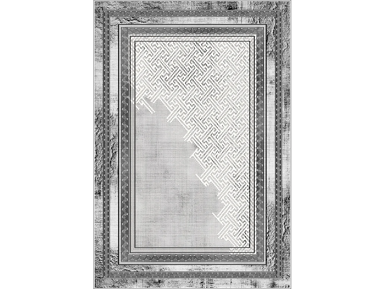 Tapis de salon 160x230 cm Polycoton Najat Gris