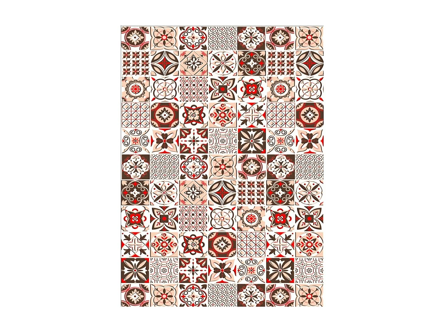 Tapis de salon 90x130 cm Polyester Tren Orange