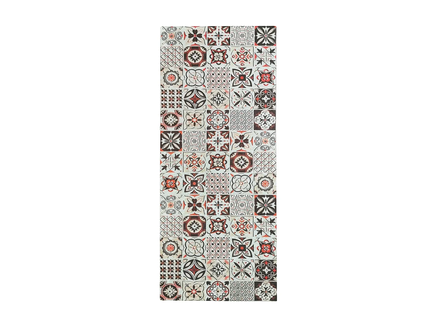 Tapis de salon 90x130 cm Polyester Tren Orange