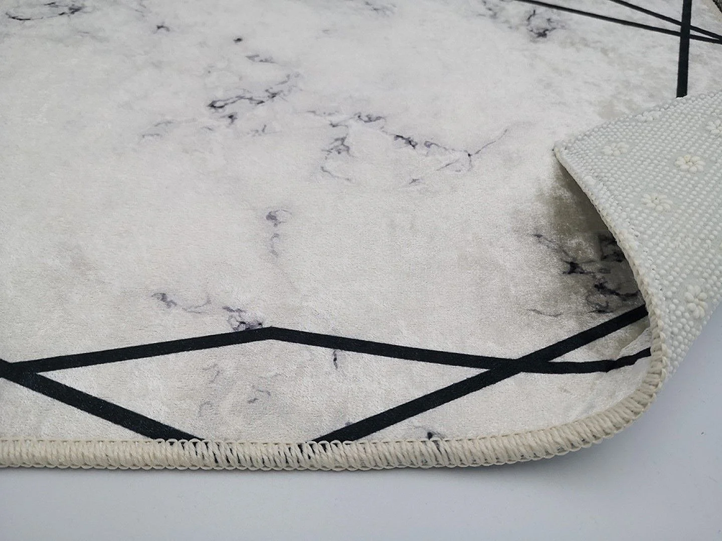 Tapis de salon 80x150 cm Polyester Crois