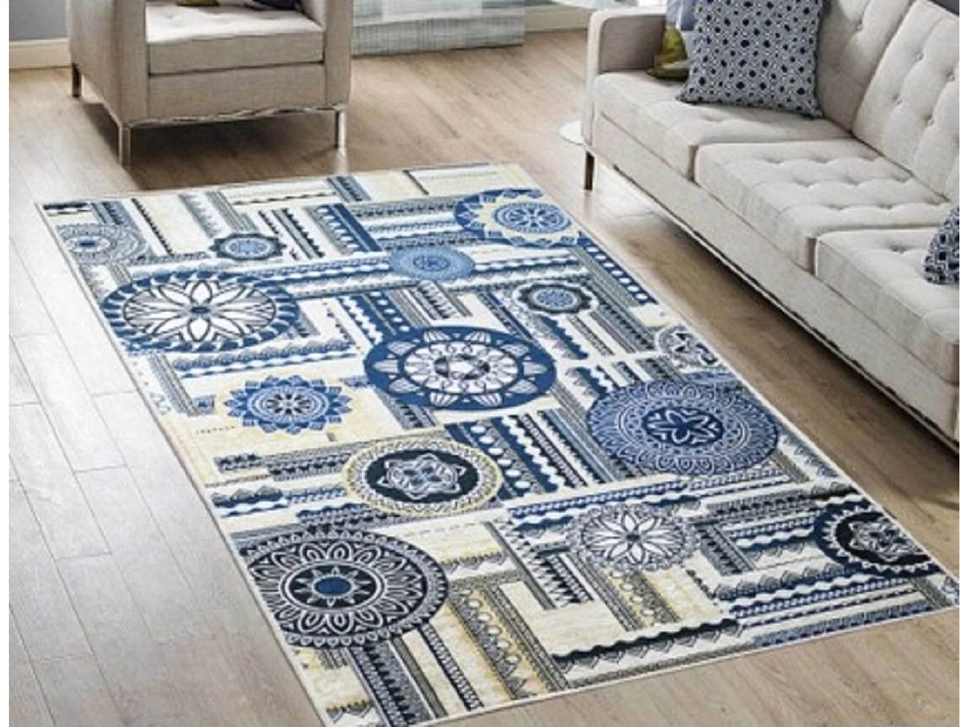 Tapis de salon 120x180 cm Polyester Milano
