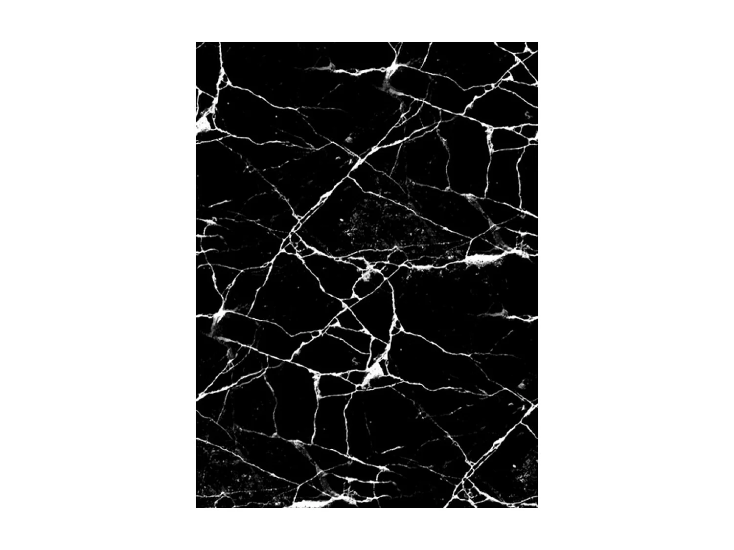 Tapis de salon 200x290 cm Polyester Marbre Noir