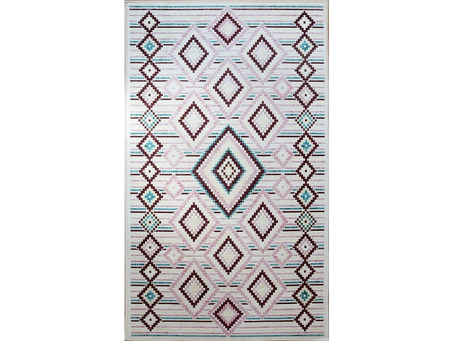 Tapis de salon 200x290 cm Polyester Berbere Los Rose
