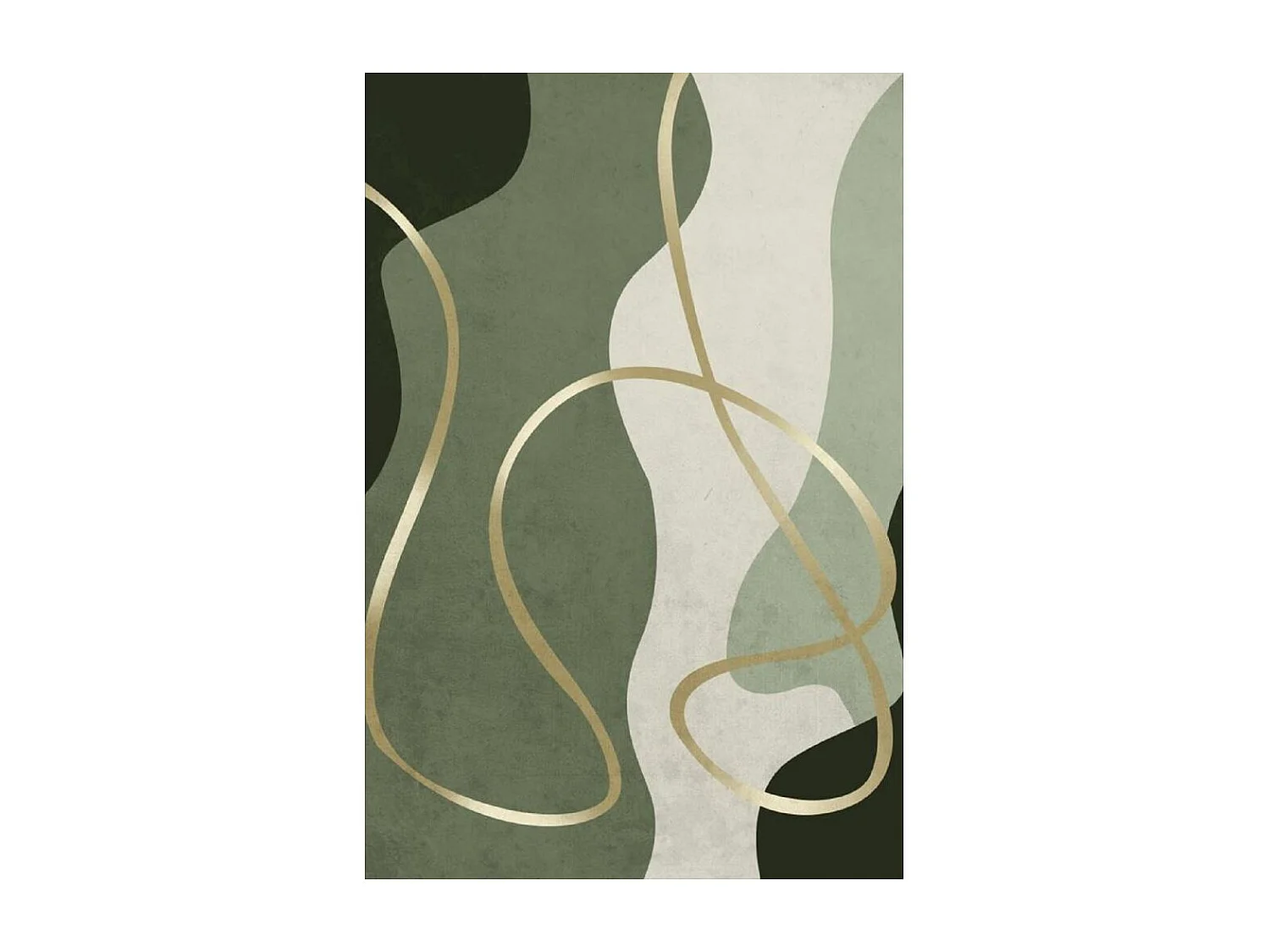 Tapis de salon 160x230 cm Polyester Simply Vert