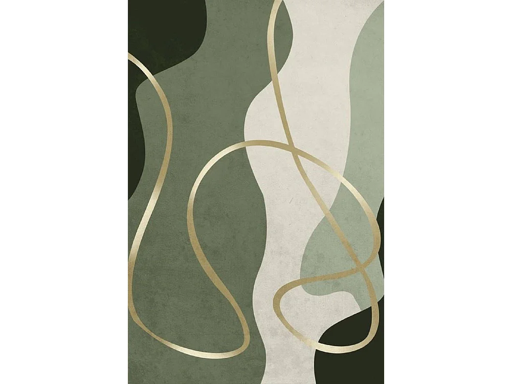 Tapis de salon 160x230 cm Polyester Simply Vert