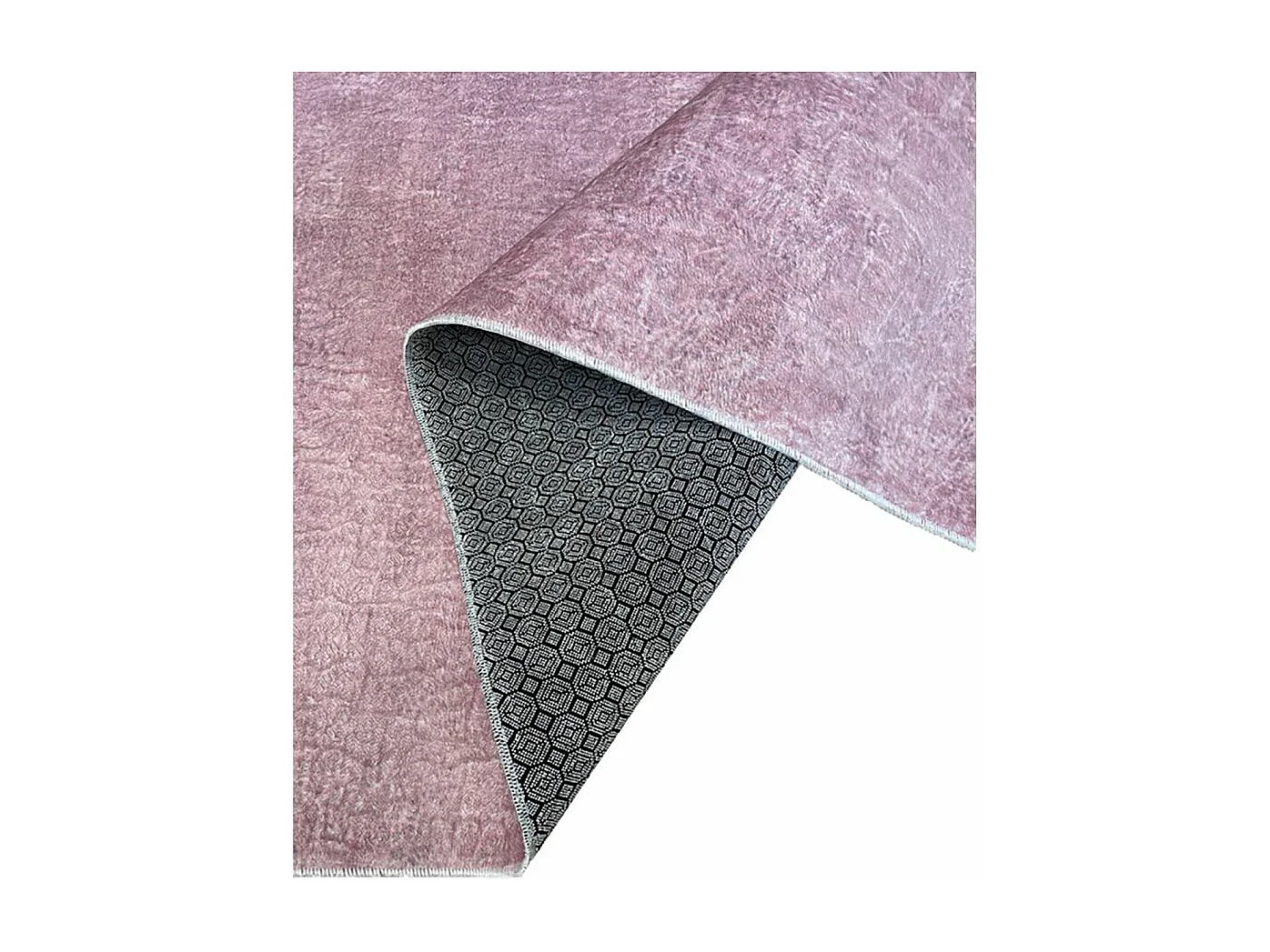 Tapis de salon 200x290 cm Polyester Uni Rose