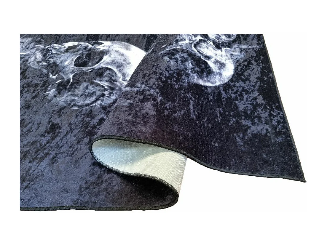 Tapis de salon 120x180 cm Polyester Skull