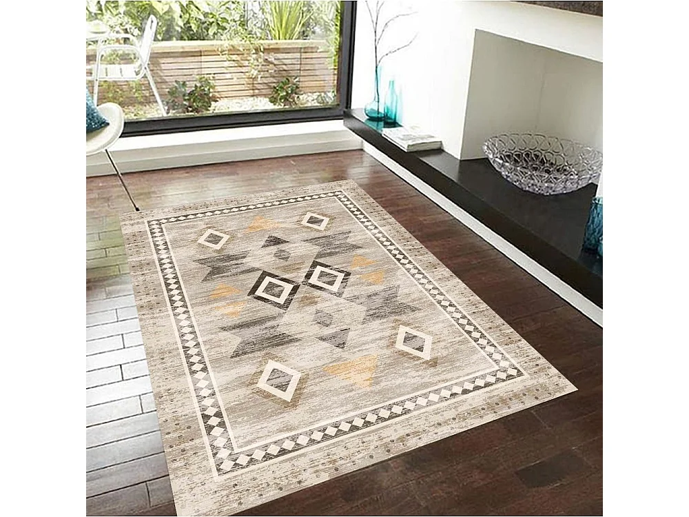 Tapis de salon 160x230 cm Polyester Beira