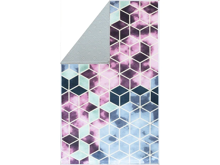 Tapis de salon 160x230 cm Polyester Luxe Rose