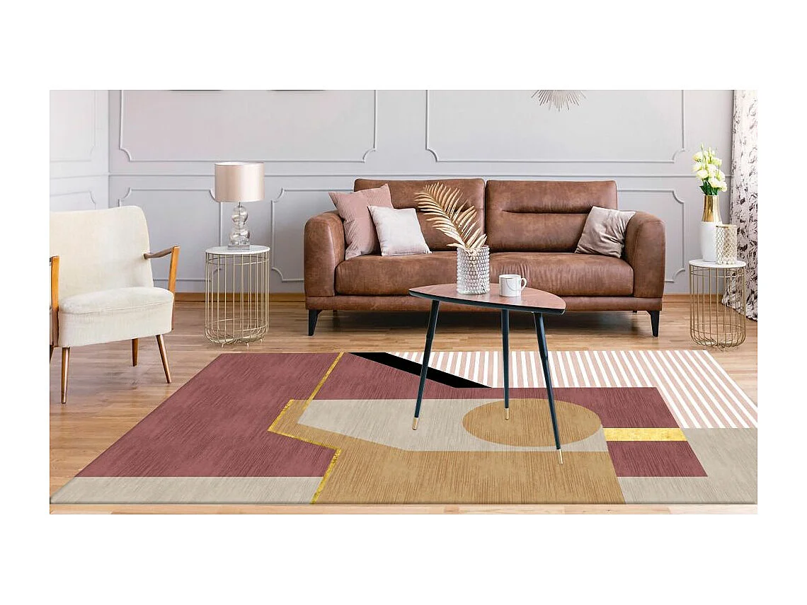 Tapis de salon 160x230 cm Polyester Burano