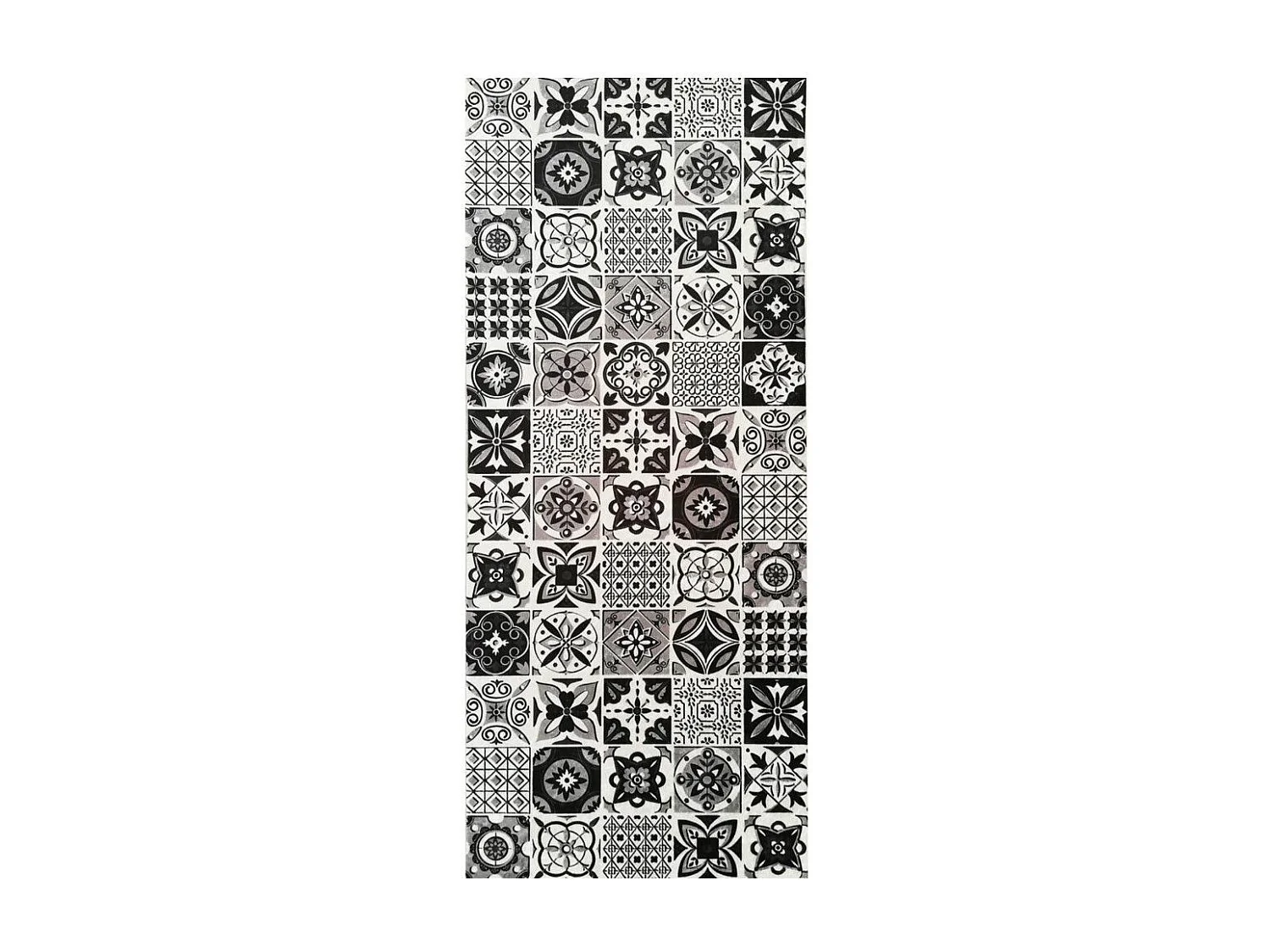 Tapis de salon 90x130 cm Polyester Tren Noir