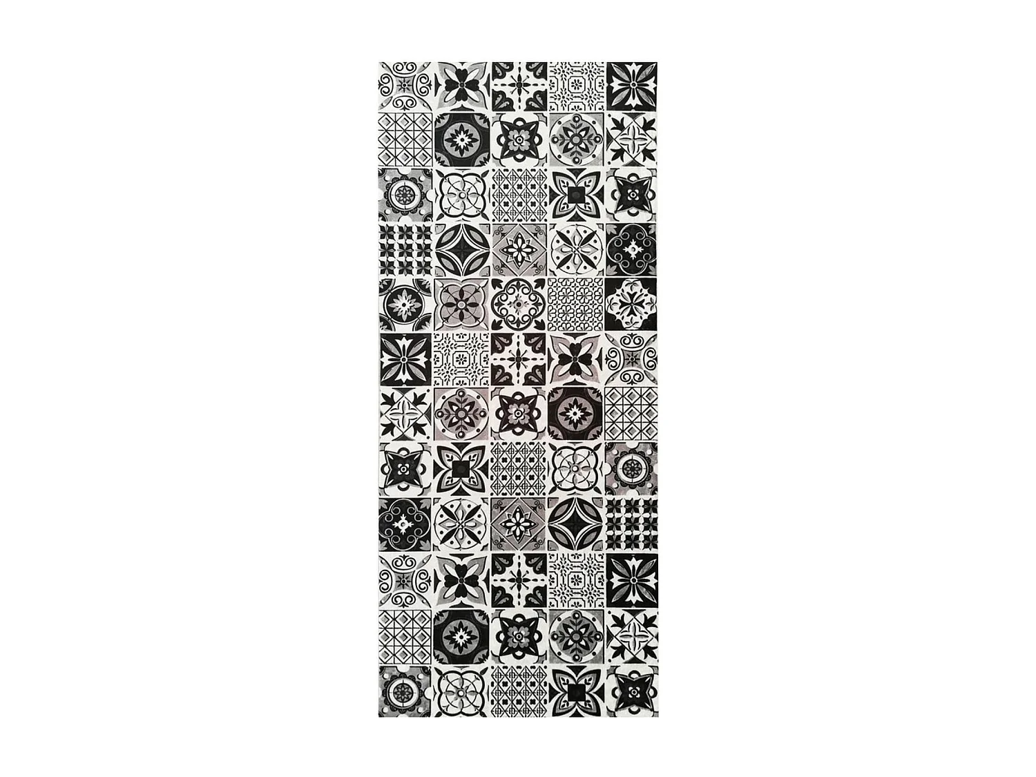 Tapis de salon 90x130 cm Polyester Tren Noir