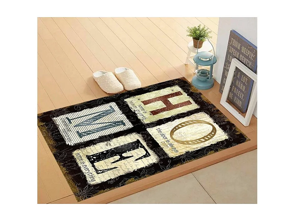 Tapis de salon 60x90 cm Polyester Home