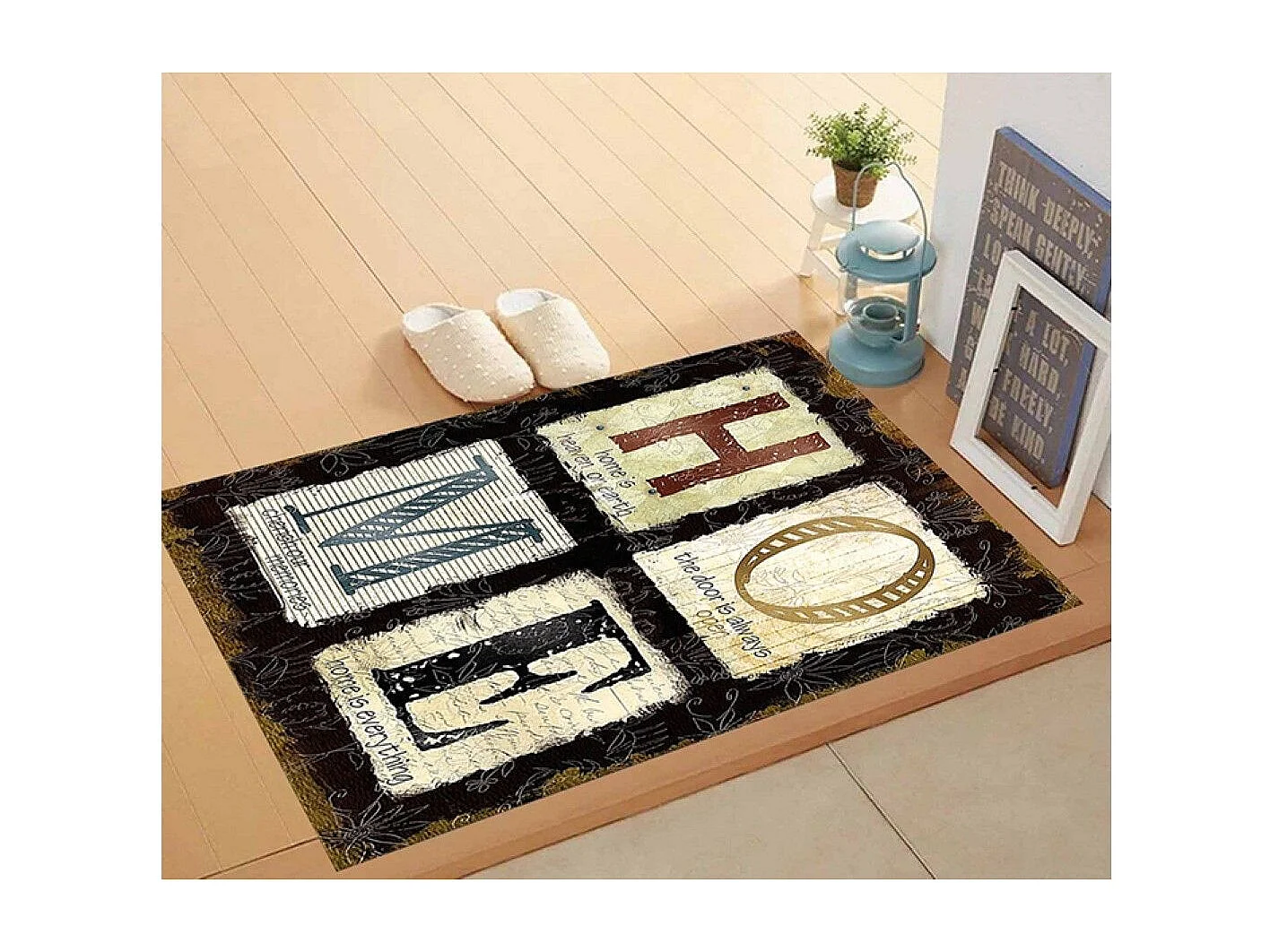 Tapis de salon 60x90 cm Polyester Home