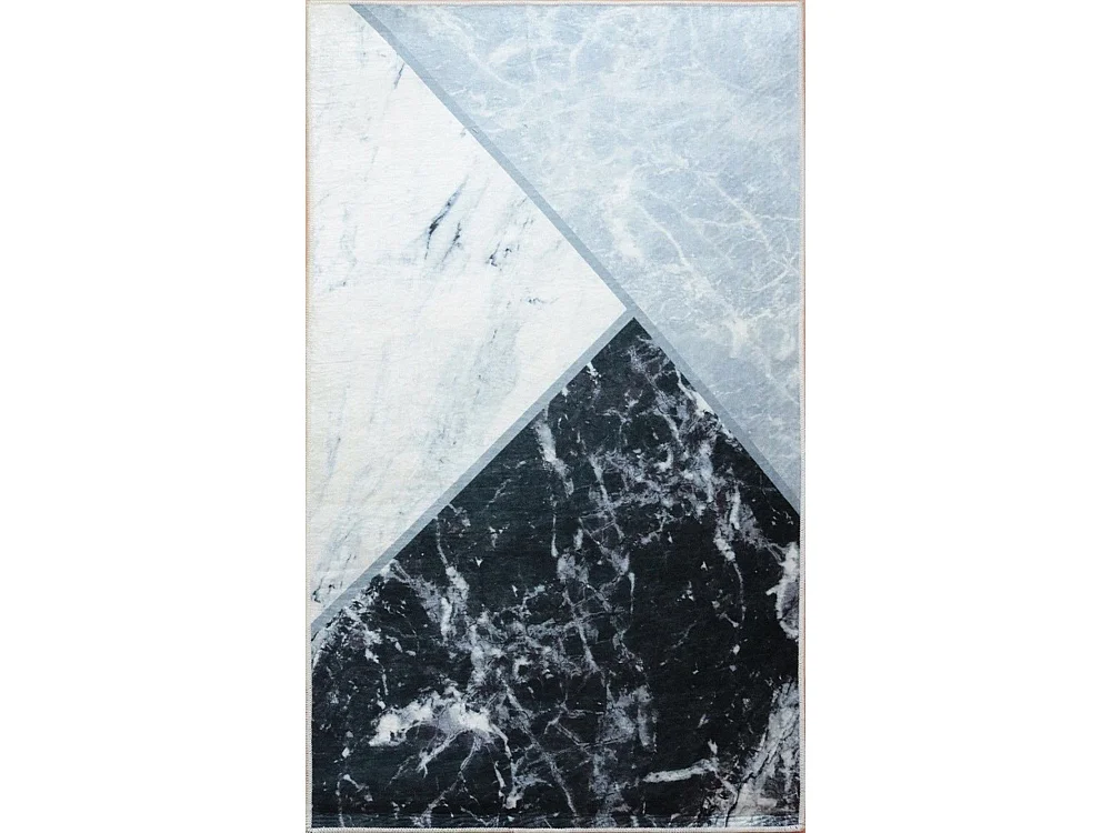 Tapis de salon 80x150 cm Polyester Marbre Multi