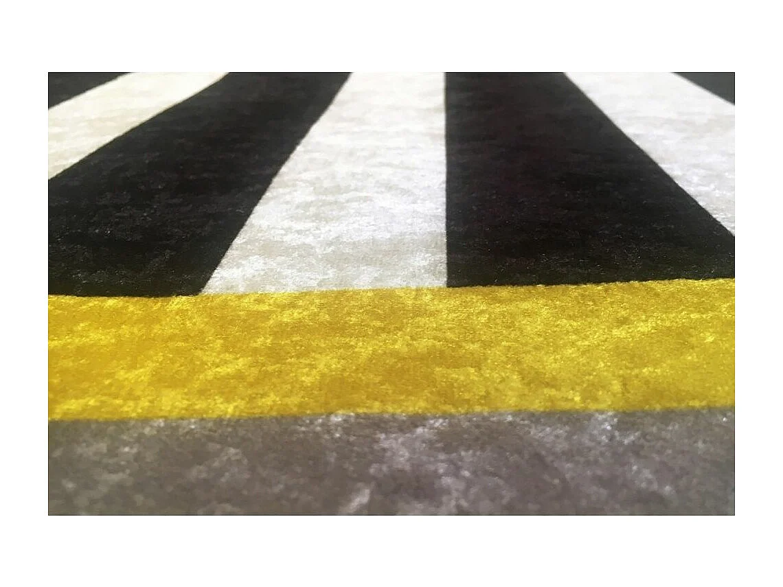 Tapis de salon 60x90 cm Polyester Gan Jaune